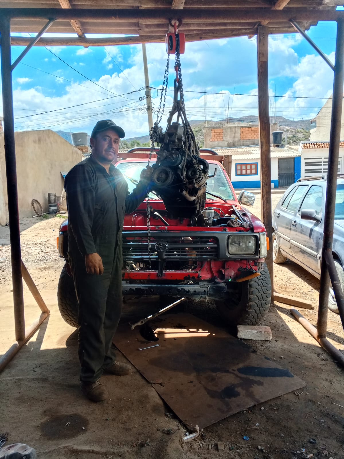 Reparacion de motor completo en el taller